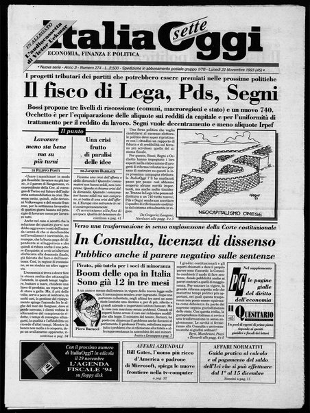 Italia oggi : quotidiano di economia finanza e politica